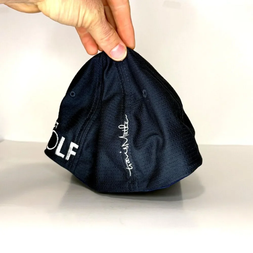 TravisMathew Project Golf Flexfit Hat S/M Navy Fitted Golf Cap Performance